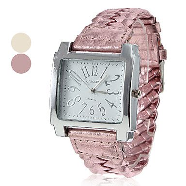 PU Analógico Quartz Relógio de pulso das mulheres (cores sor