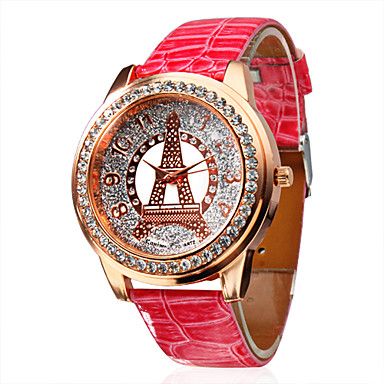 diamante torre padrão rosa pu